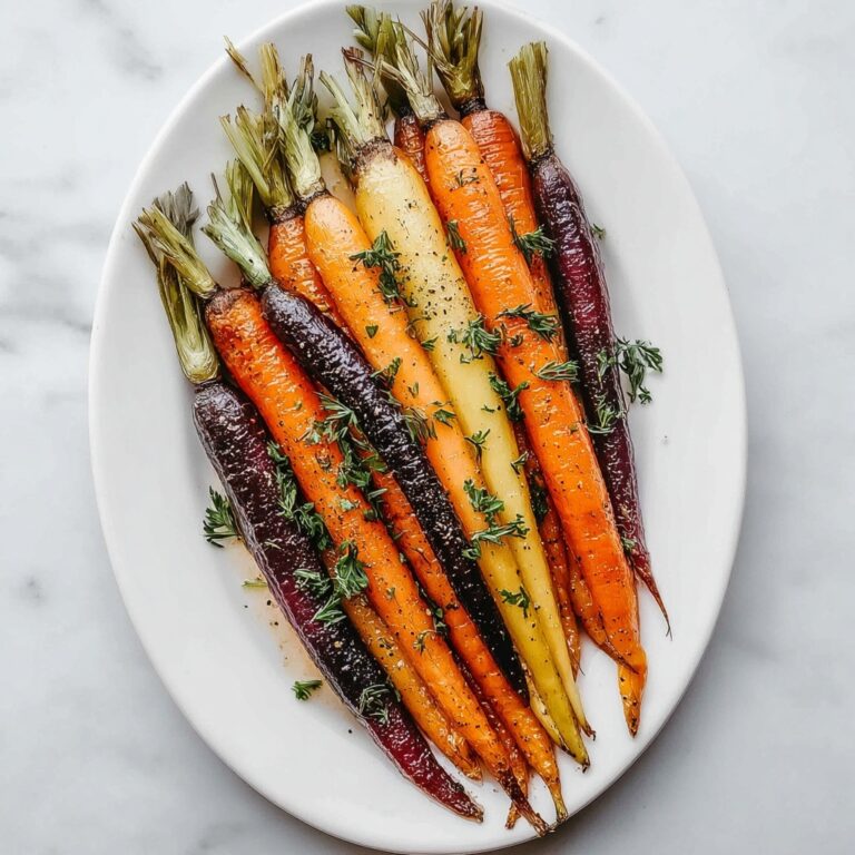Roasted Rainbow Carrots with Honey Balsamic Glaze Recipe