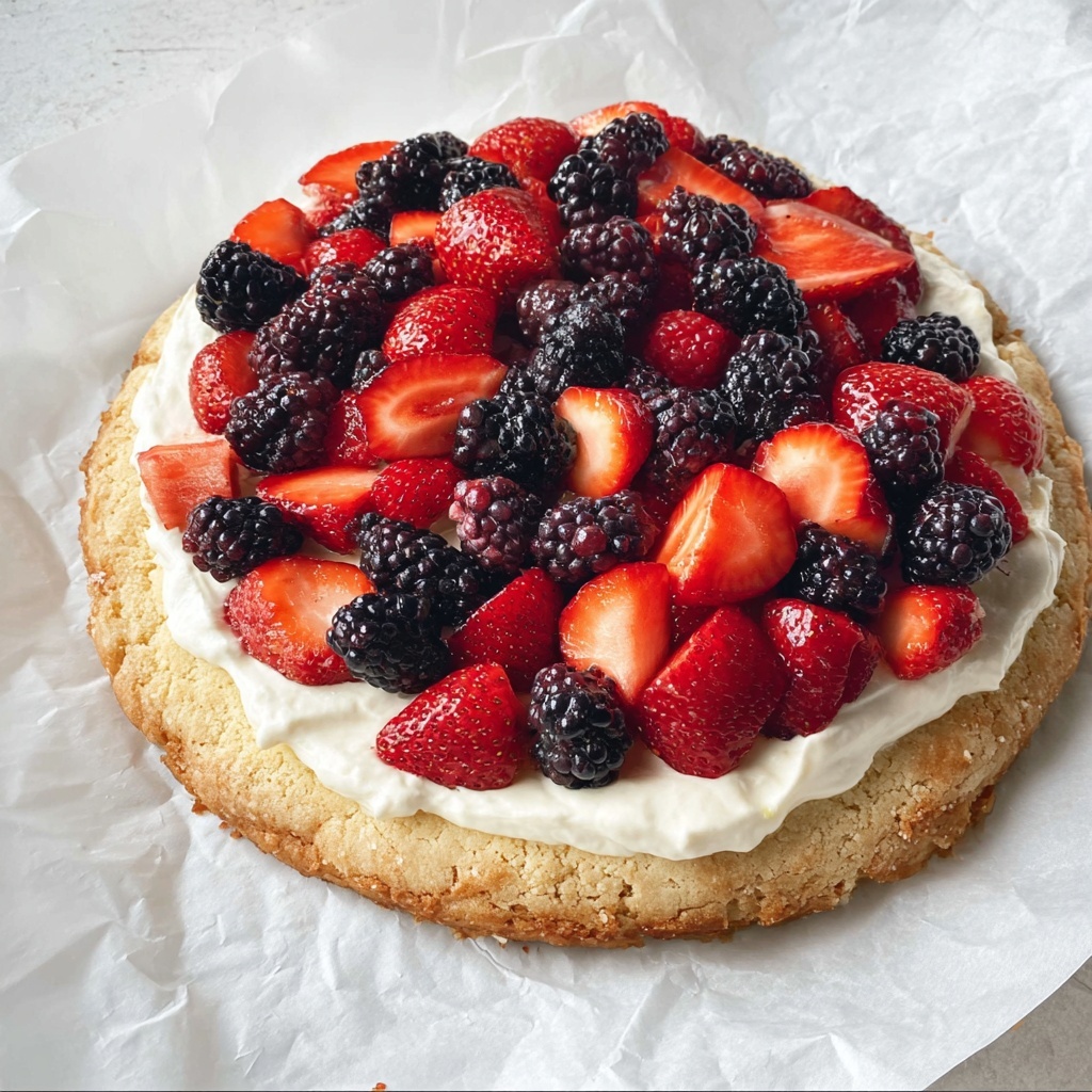 Lemon Cookie Pizza with Fresh Berries Recipe - Recipe Image