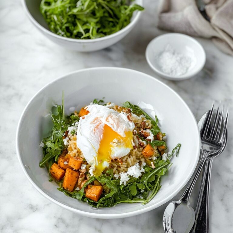 Sweet Potato Bowl with Green Curry and Poached Egg Recipe