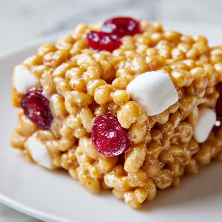 Cranberry Brown Butter Rice Krispie Treats Recipe