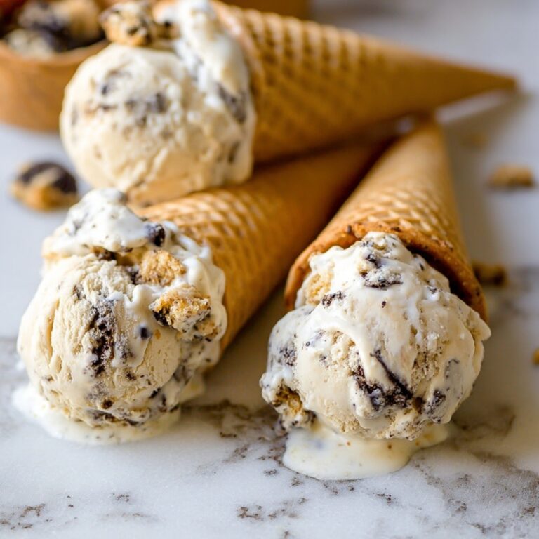 Nutella-Swirled Vanilla Ice Cream with Reese’s-Style Chunks Recipe