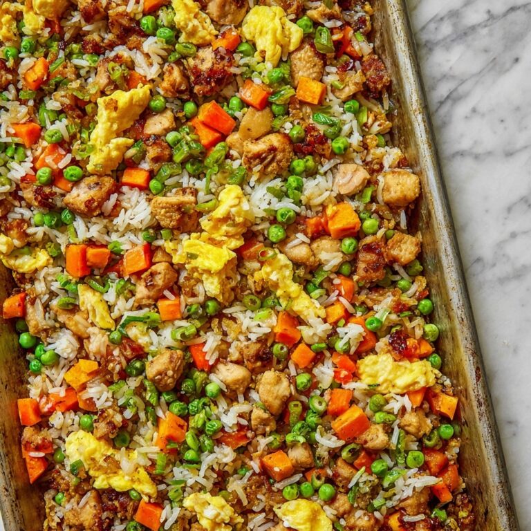 Sheet Pan Chicken Fried Rice Recipe