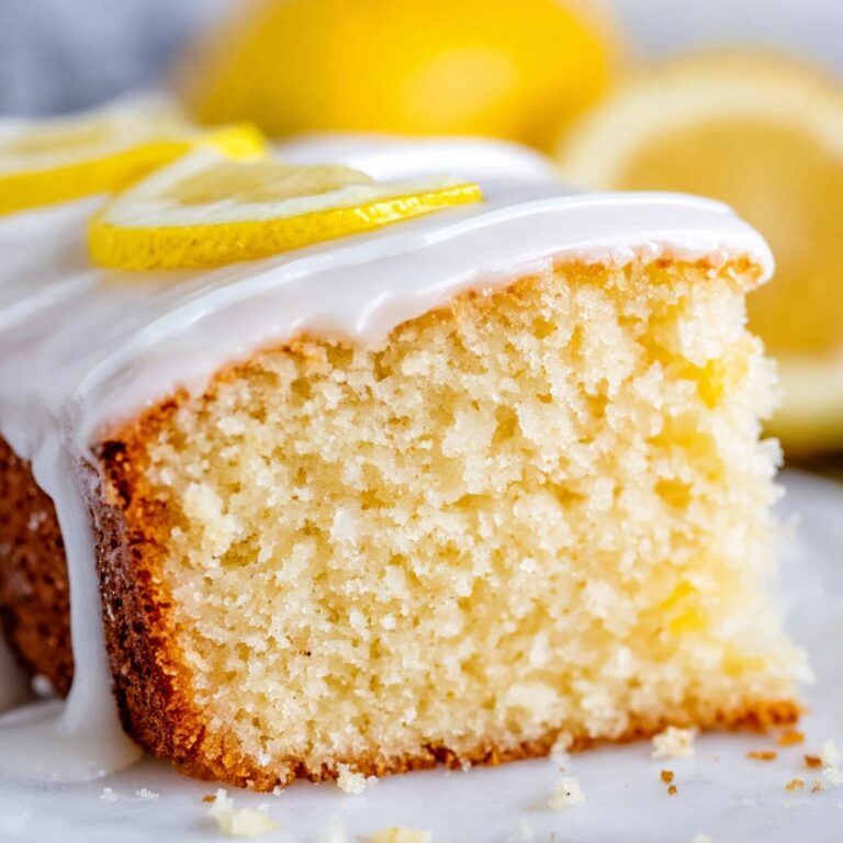 Iced Lemon Loaf Cake Recipe