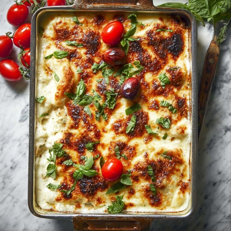 White Chicken Caprese Lasagna Recipe