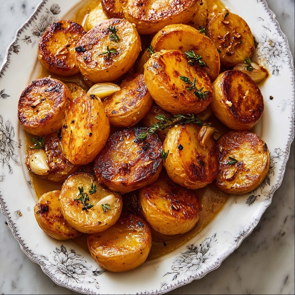 Melting Potatoes with Herb and Garlic Butter Recipe - Recipe Image