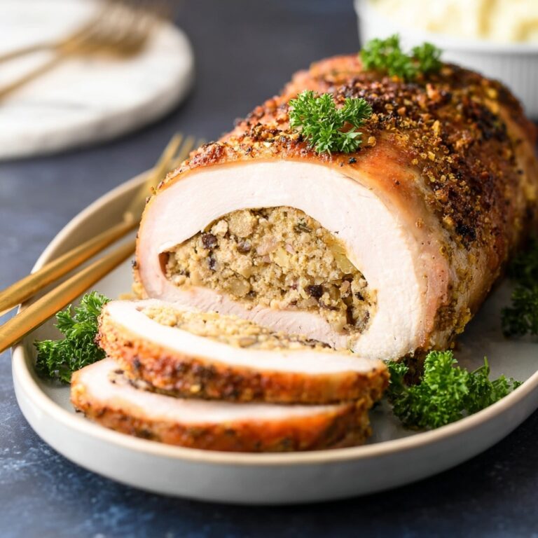 Stuffing-Stuffed Pork Roast (Pork Roulade) Recipe