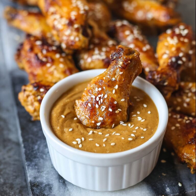 Thai Chicken Wings with Spicy Peanut Sauce Recipe