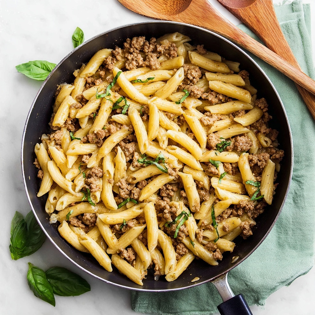 Sausage and Mascarpone Pasta with Tomato and Basil Recipe - Recipe Image
