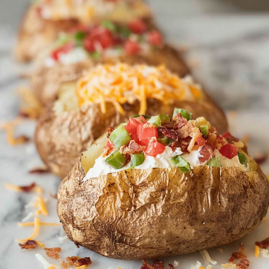 How to Make Baked Potatoes Recipe - Recipe Image