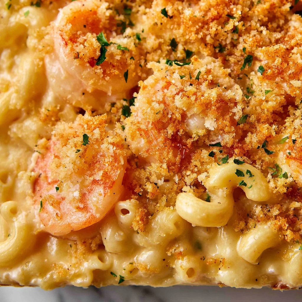 Garlic Shrimp Mac and Cheese Recipe - Recipe Image