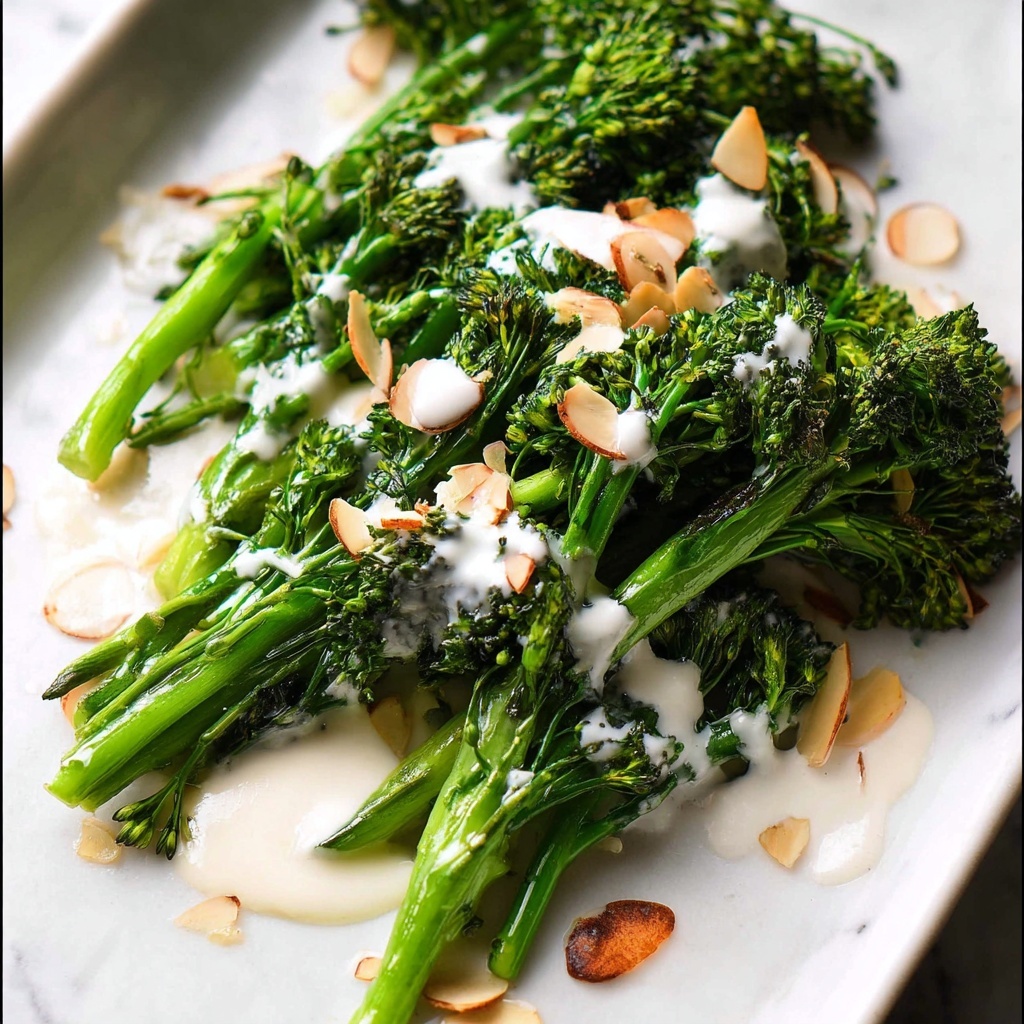 Roasted Broccolini with Tahini Sauce Recipe - Recipe Image