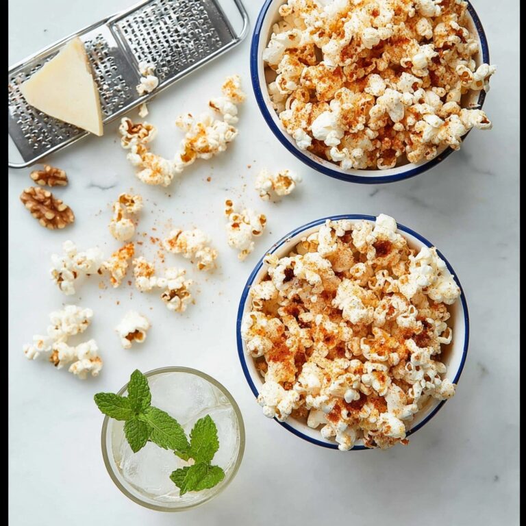 Spicy Parmesan Party Popcorn Recipe