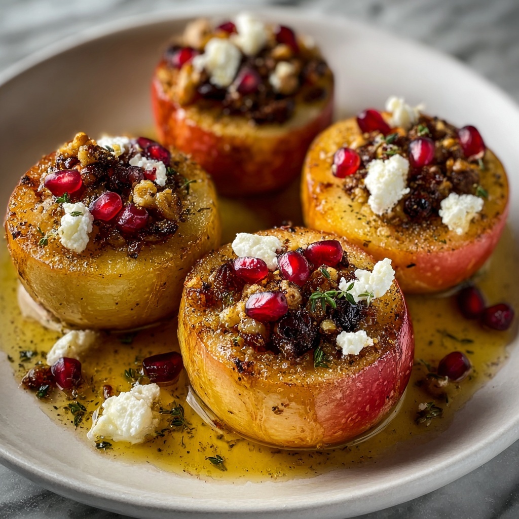 Baked Apples with Feta, Honey, and Cranberries Recipe - Recipe Image