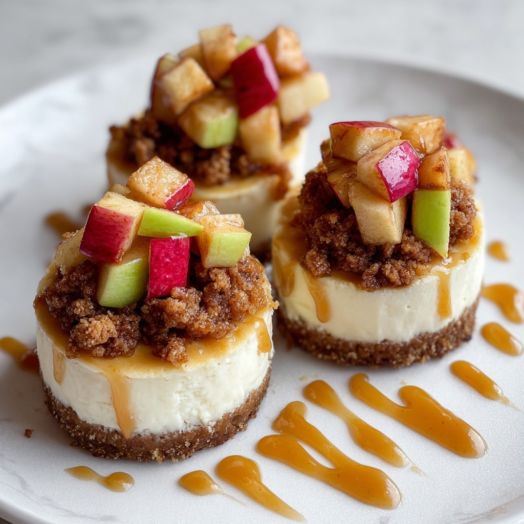 Apple Crisp Mini Cheesecakes Recipe - Recipe Image