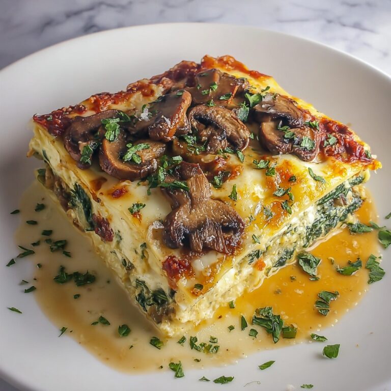 Mushroom and Spinach Lasagna Recipe