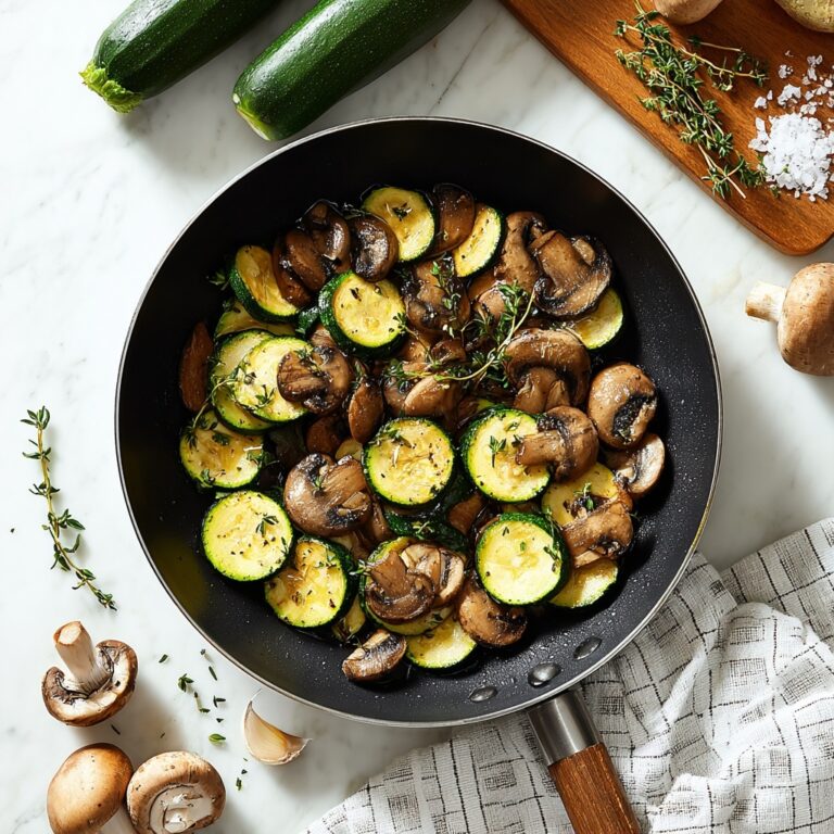 Sautéed Zucchini and Mushrooms with Garlic and Parsley Recipe