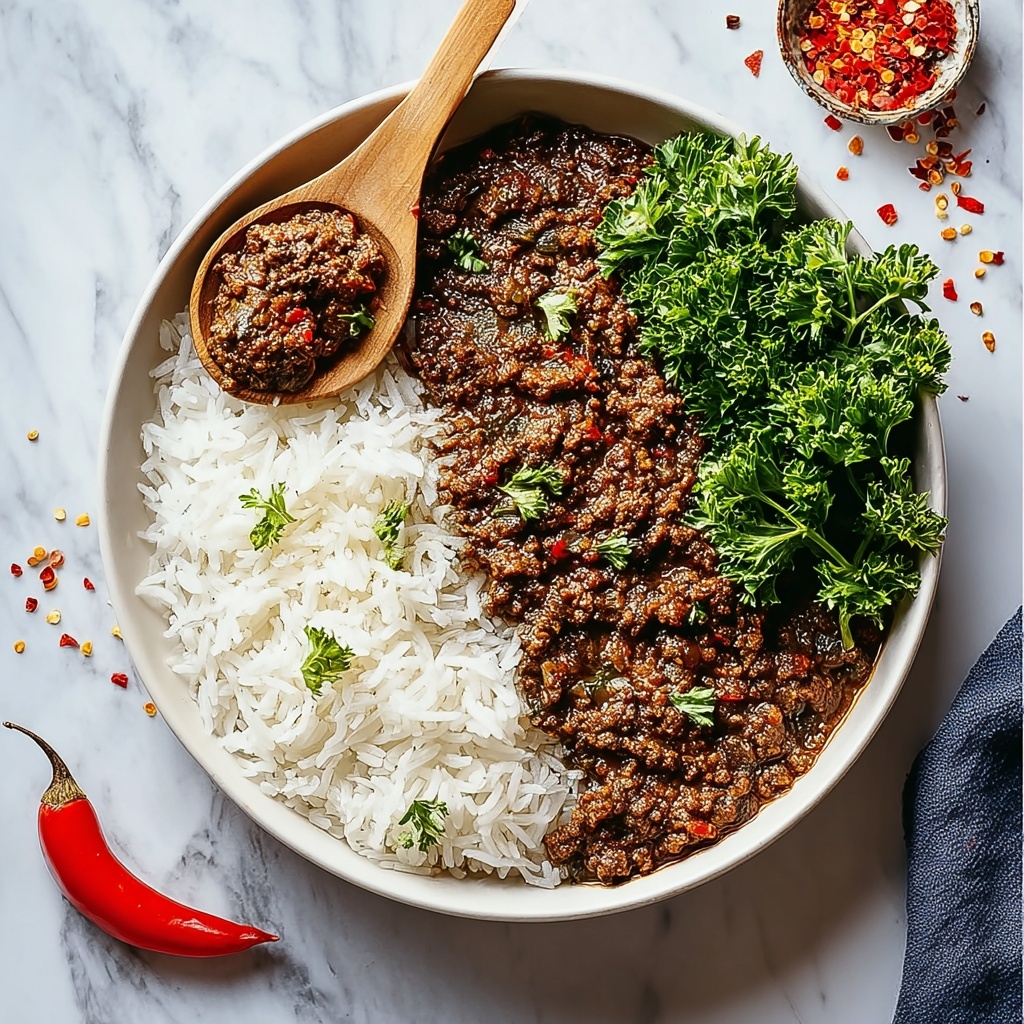Sticky Ginger Beef Mince Recipe - Recipe Image