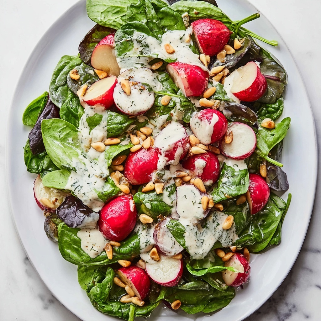 Roasted Radish Salad with Mint Yogurt Dressing Recipe - Recipe Image