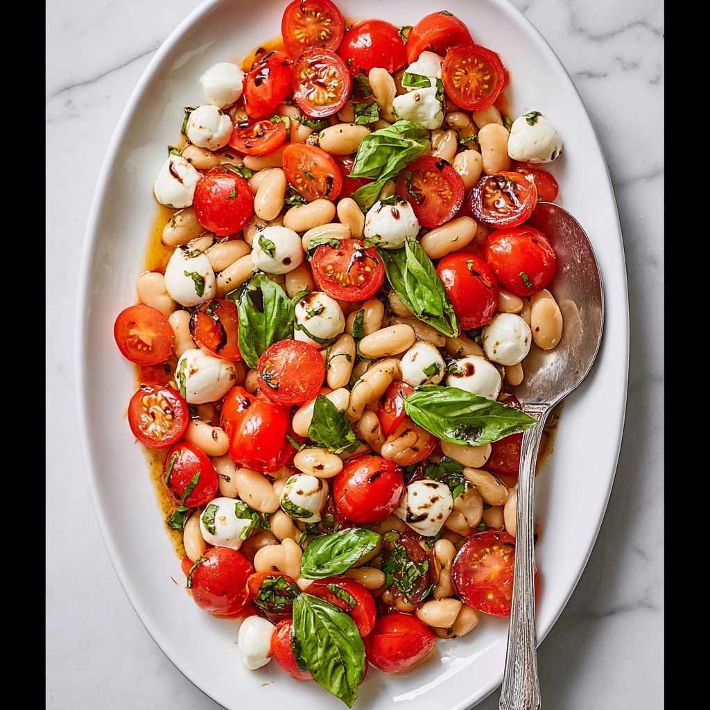 White Bean Caprese Salad Recipe - Recipe Image