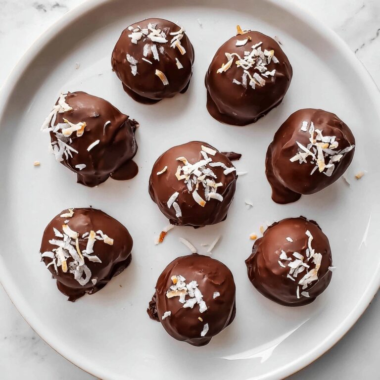 Dark Chocolate Coconut Balls Recipe