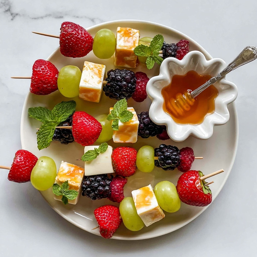 Fruit and Cheese Kabobs Recipe - Recipe Image