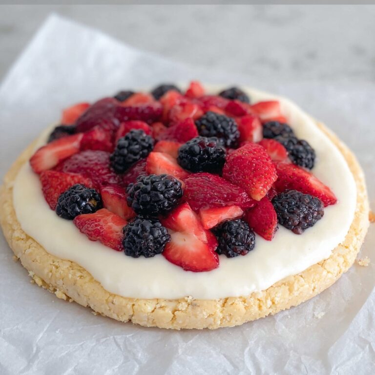 Lemon Cookie Pizza with Fresh Berries Recipe