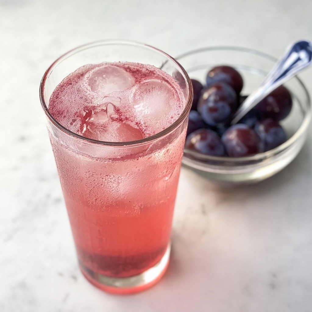 Sunset Whiskey Sour with Cherry Syrup Recipe - Recipe Image