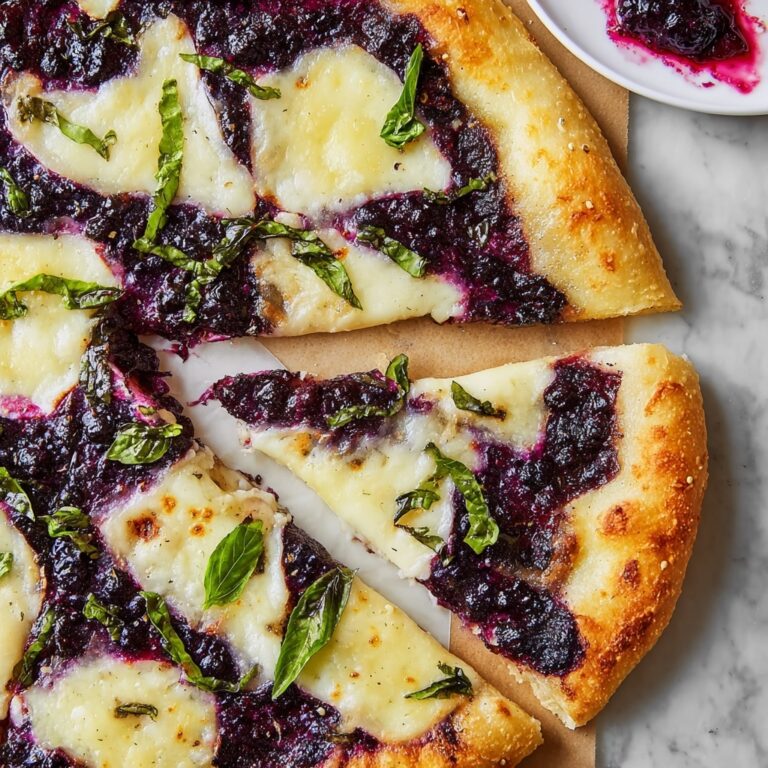 Blackberry Ricotta Pizza with Basil Recipe