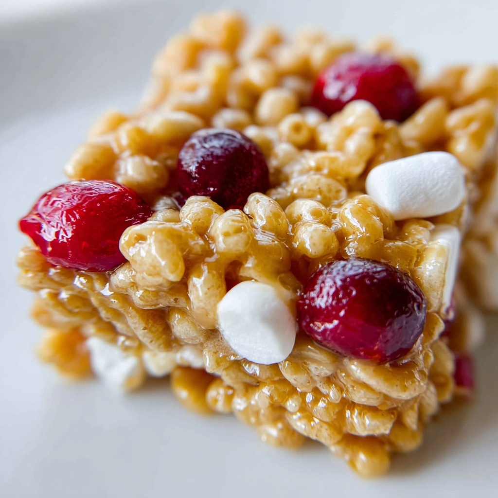 Cranberry Brown Butter Rice Krispie Treats Recipe - Recipe Image