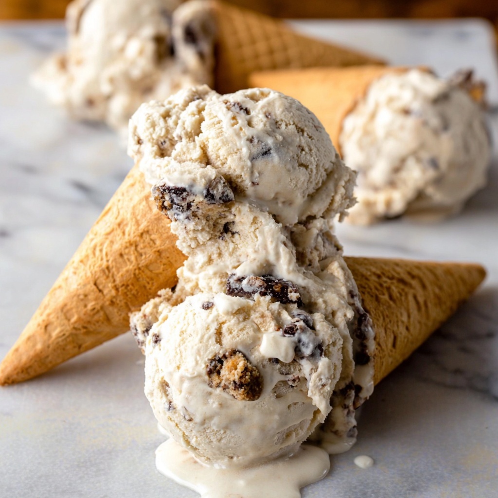 Nutella-Swirled Vanilla Ice Cream with Reese's-Style Chunks Recipe - Recipe Image