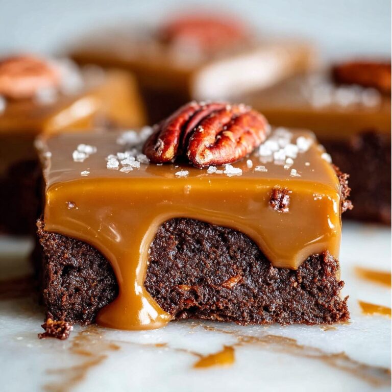 Homemade Salted Caramel Brownies Recipe