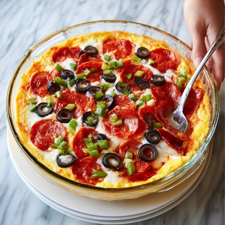 Hot Pizza Dip with Crispy Pepperoni and Toasted Baguette Recipe