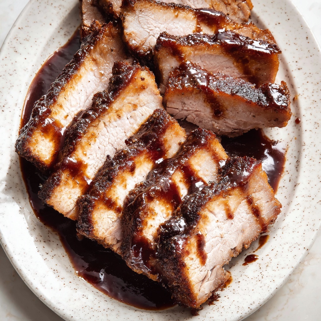 Baked Pork Tenderloin with Honey Mustard and Spiced Apple Cider Glaze Recipe - Recipe Image
