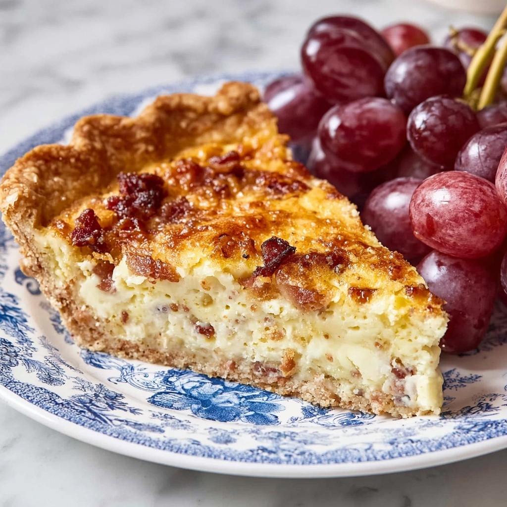 Classic Quiche Lorraine with Bacon and Swiss Cheese Recipe - Recipe Image