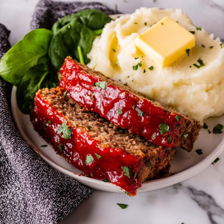 Air Fryer Meatloaf with Sweet and Tangy Glaze Recipe
