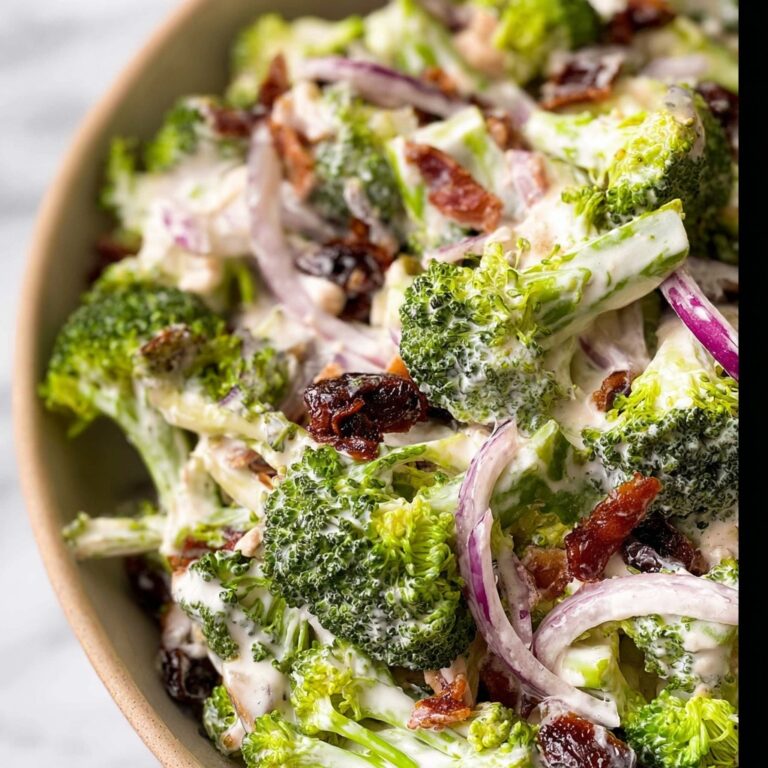 Broccoli Salad with Lighter Creamy Dressing Recipe