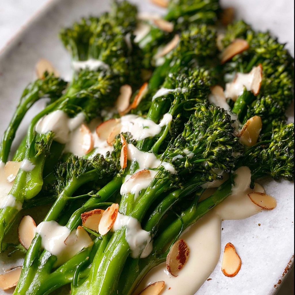 Roasted Broccolini with Tahini Sauce Recipe - Recipe Image