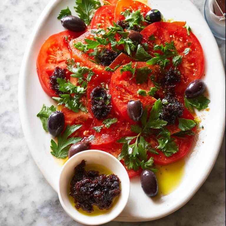 Tomato Salad with Olive Tapenade Recipe