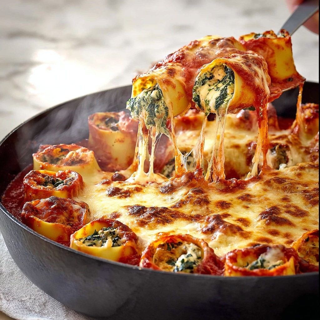 Baked Spinach and Ricotta Rotolo Recipe - Recipe Image