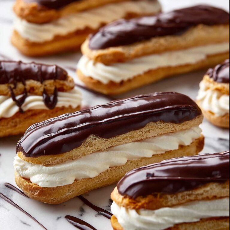 Chocolate Filled Eclairs with Mascarpone Cream Recipe
