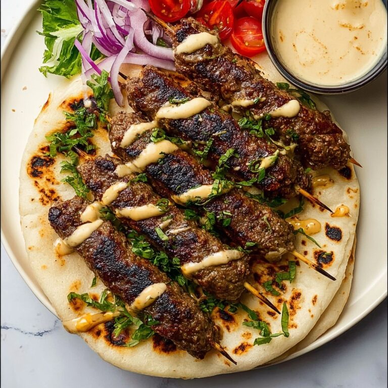 Greek Lamb Kofta Kebabs with Yogurt-Mustard Sauce Recipe