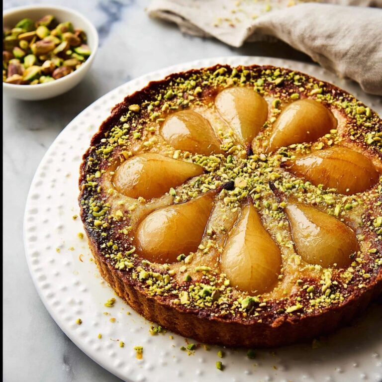 Pistachio Pear Tart Recipe