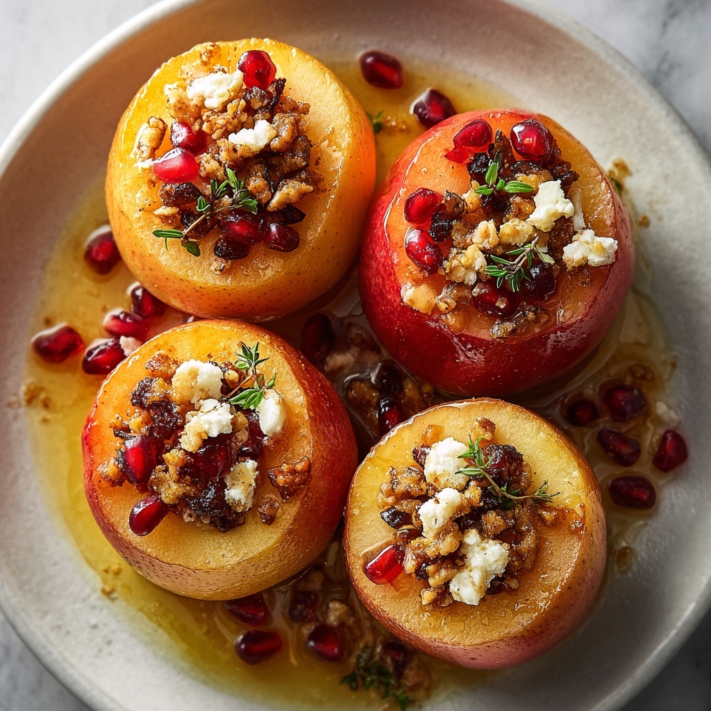 Baked Apples with Feta, Honey, and Cranberries Recipe - Recipe Image