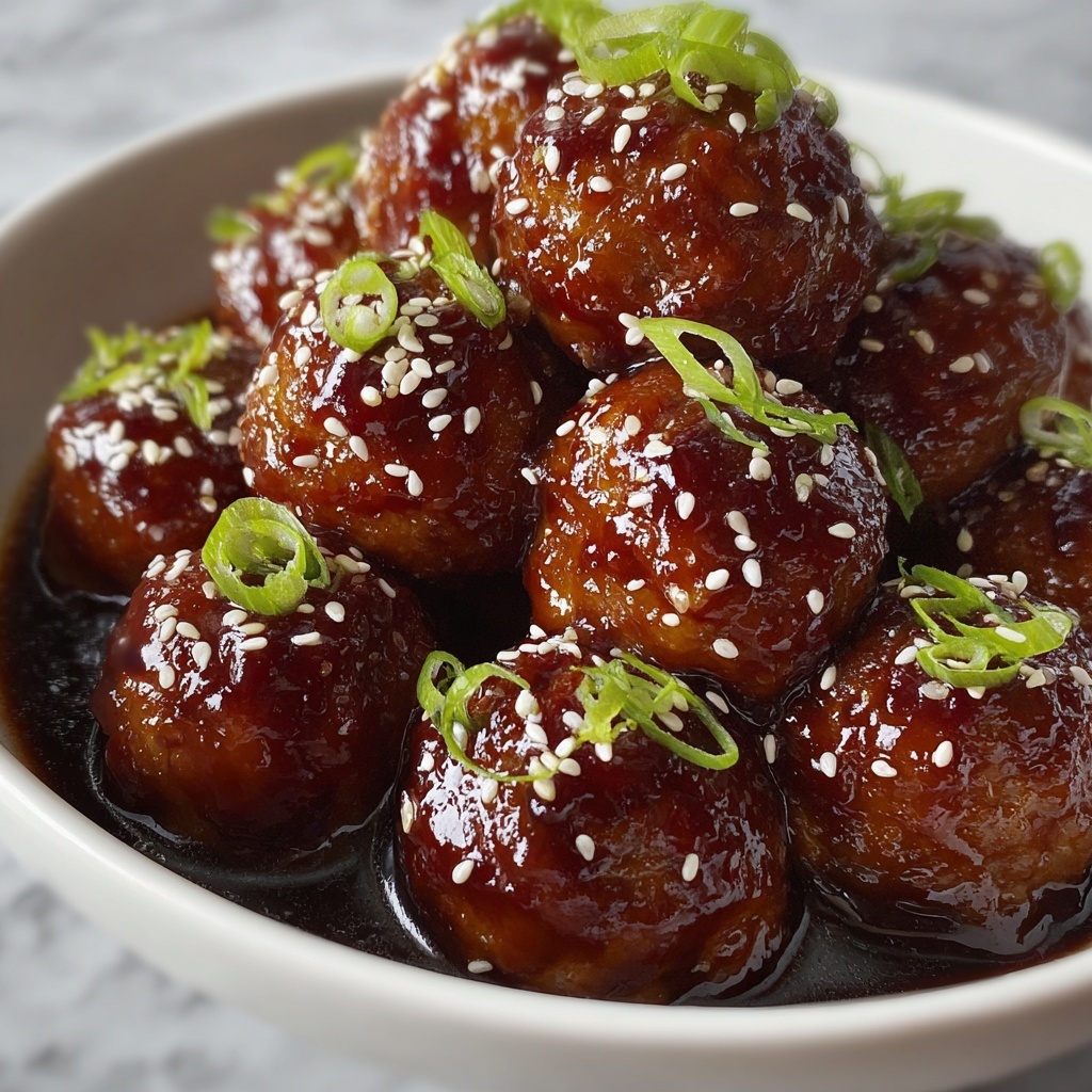 Slow Cooker Honey Garlic Meatballs Recipe - Recipe Image
