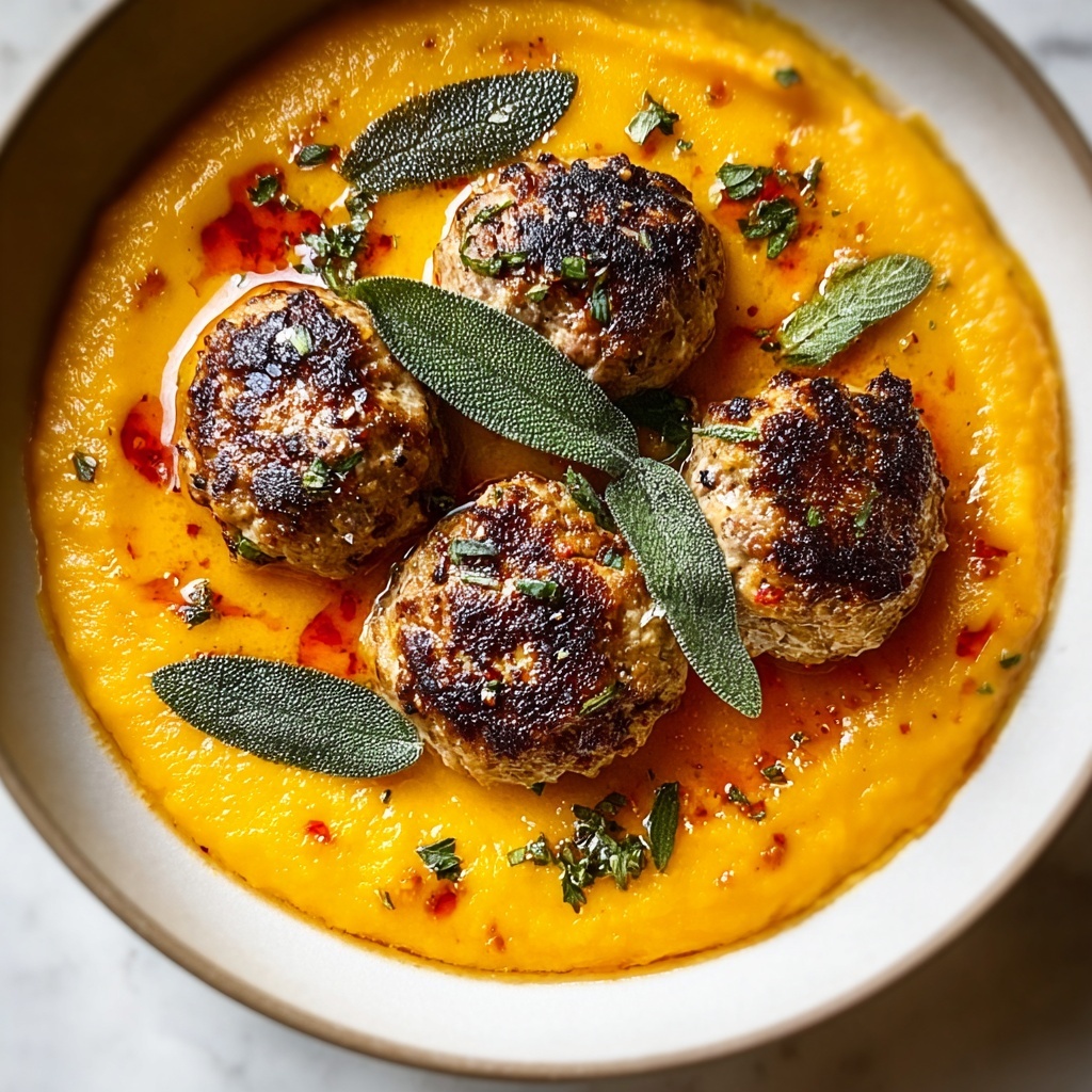 Turkey Meatballs in Pumpkin Sage Sauce Recipe - Recipe Image