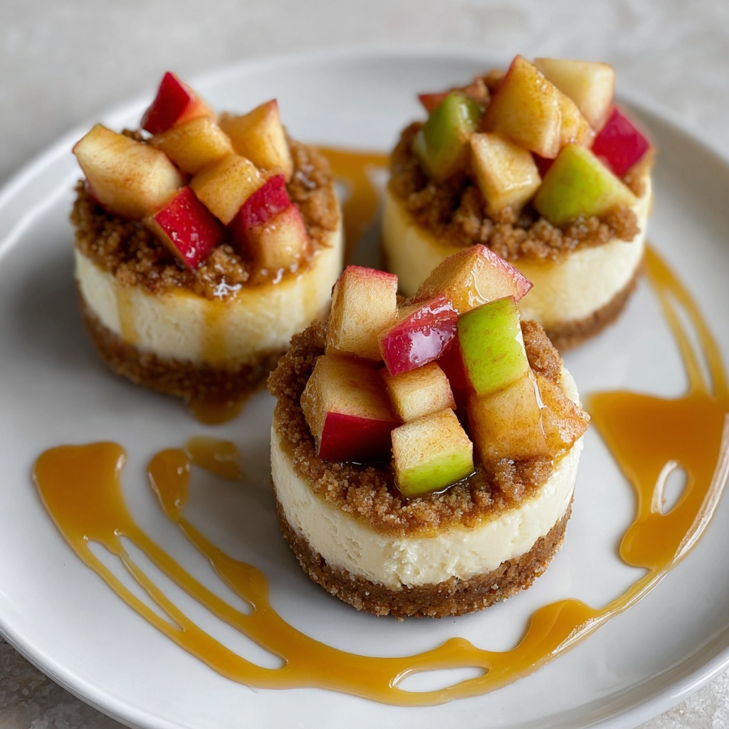 Apple Crisp Mini Cheesecakes Recipe - Recipe Image