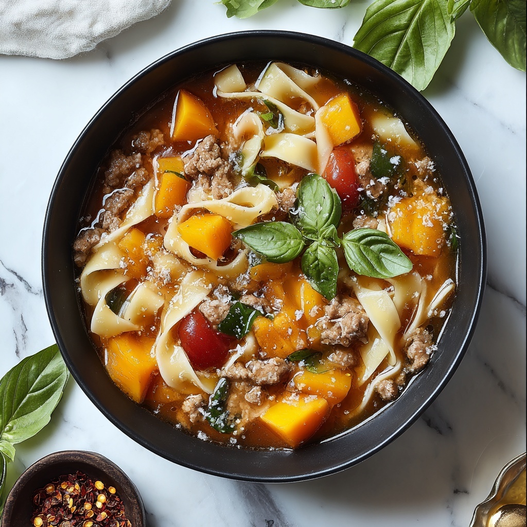 Italian Drunken Noodles Recipe - Recipe Image