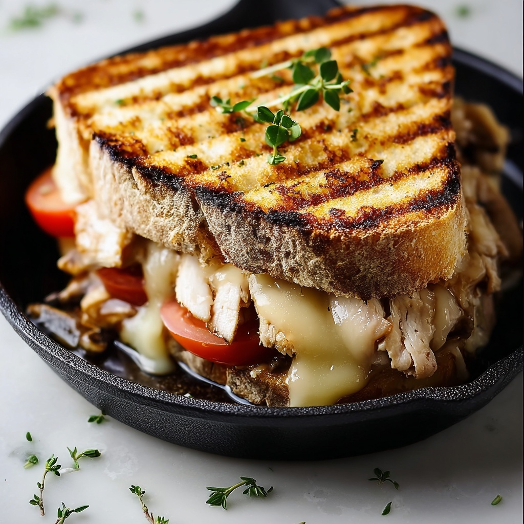 Grilled Chicken Cordon Bleu Sandwich Recipe - Recipe Image