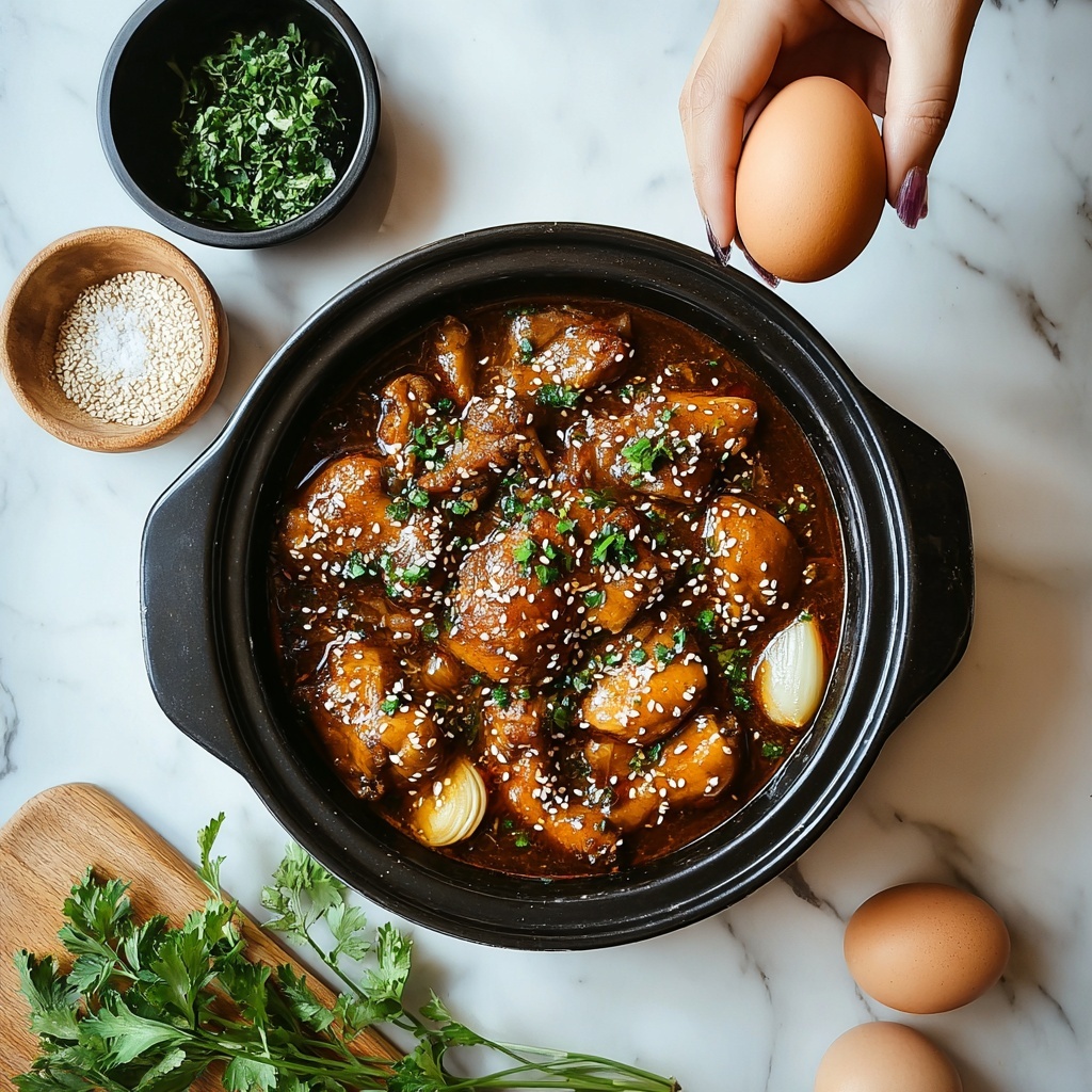Jjimdak Korean Braised Chicken Recipe - Recipe Image