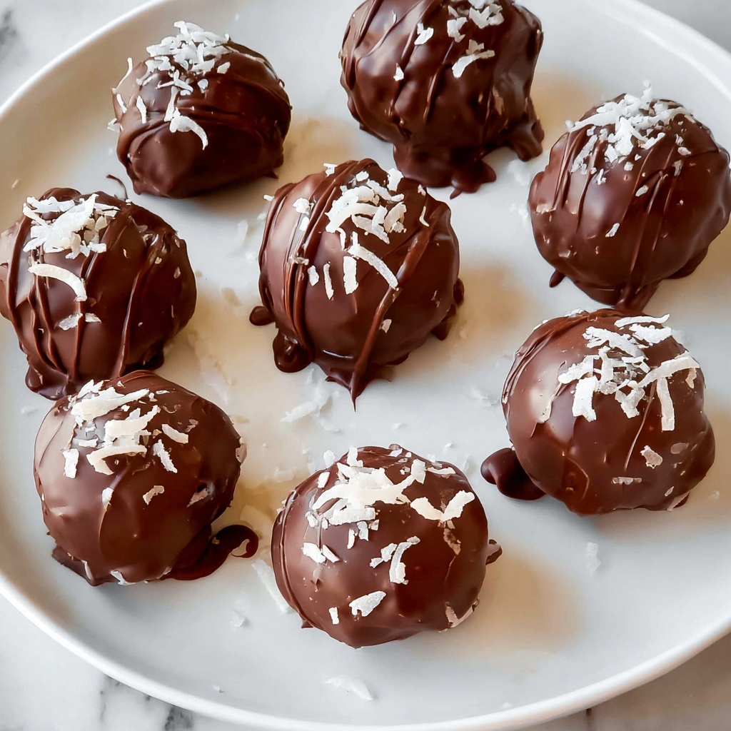 Dark Chocolate Coconut Balls Recipe - Recipe Image